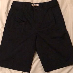 Lands End black front chino shorts